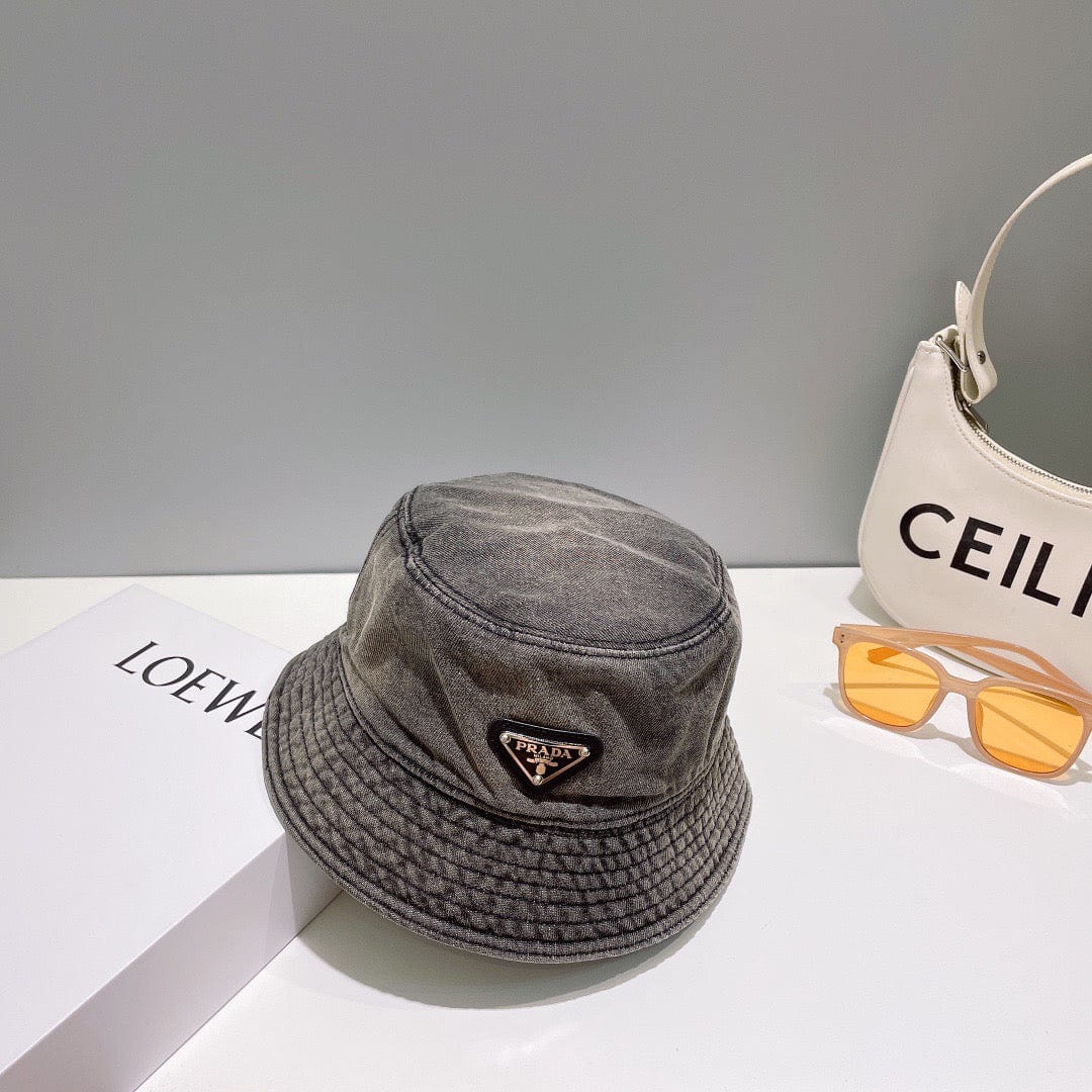 Tunde Store Prada Re-Nylon Bucket Hat for women- Sustainable Style and Versatile Design