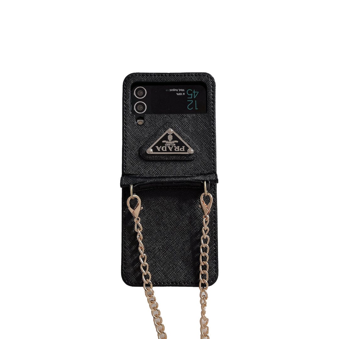 Tunde Store Prada Z Flip/Z Fold Phone Cases with Detachable Strap