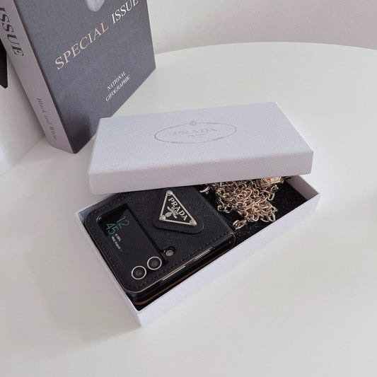 Tunde Store Prada Z Flip/Z Fold Phone Cases with Detachable Strap