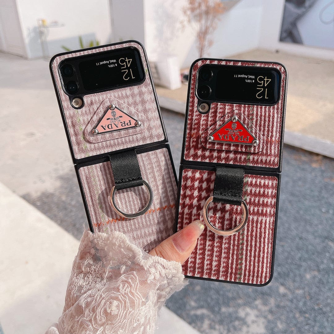 Tunde Store Prada Z Flip/Z Fold Phone Cases with Ring Holder