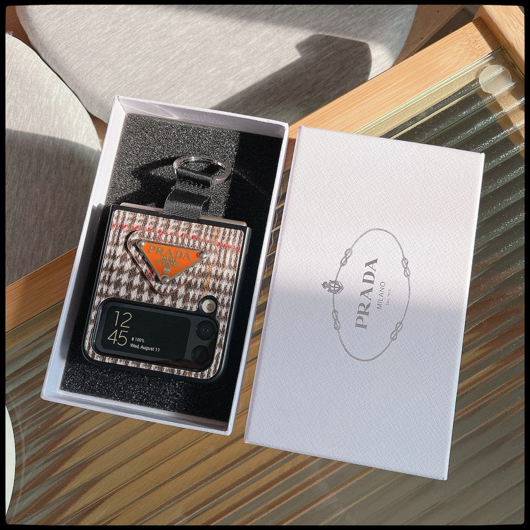 Tunde Store Prada Z Flip/Z Fold Phone Cases with Ring Holder