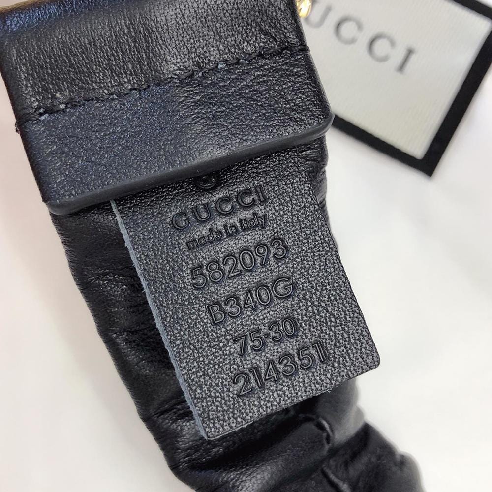 Tunde Store Premium Leather Black Gucci Belt - Golden Buckle