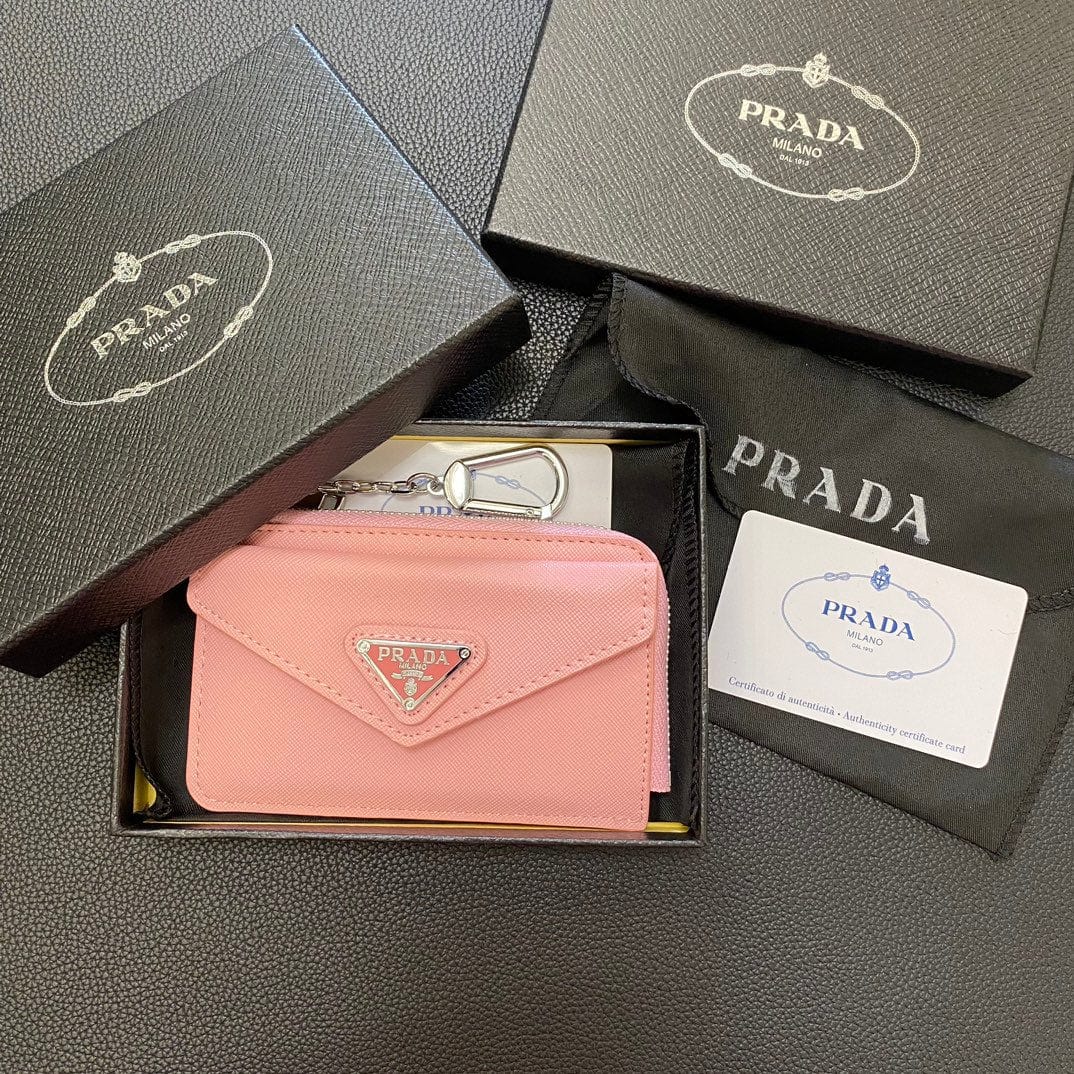 Tunde Store Stylish Prada Card Holder Wallet with keychain Holder