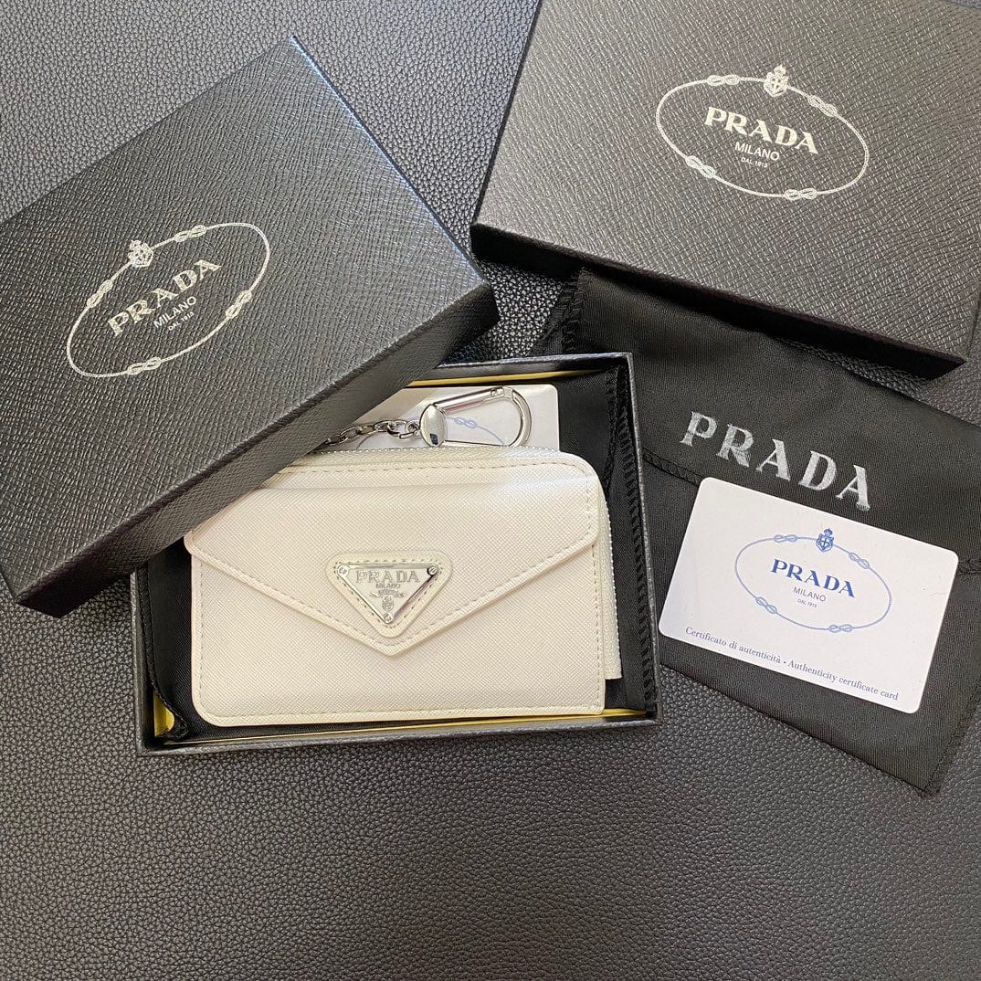 Tunde Store Stylish Prada Card Holder Wallet with keychain Holder
