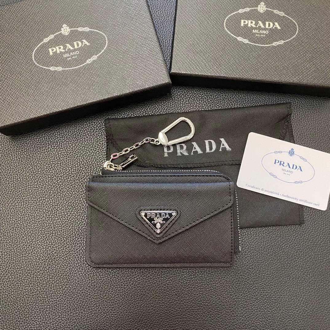 Tunde Store Stylish Prada Card Holder Wallet with keychain Holder