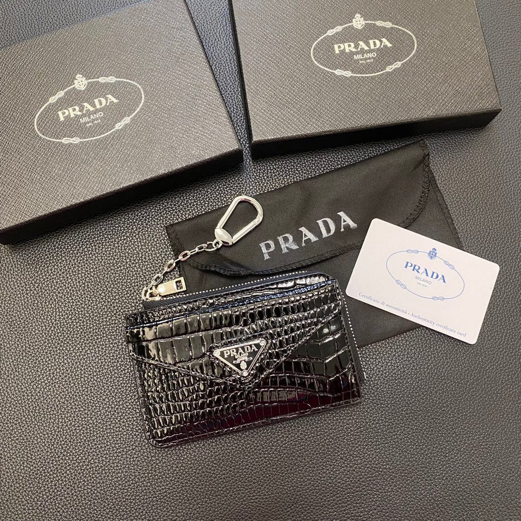 Tunde Store Stylish Prada Card Holder Wallet with keychain Holder