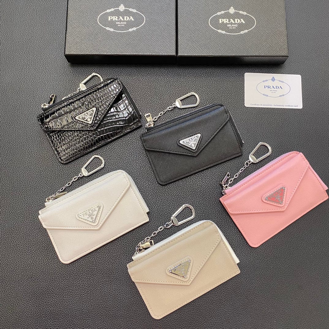 Tunde Store Stylish Prada Card Holder Wallet with keychain Holder