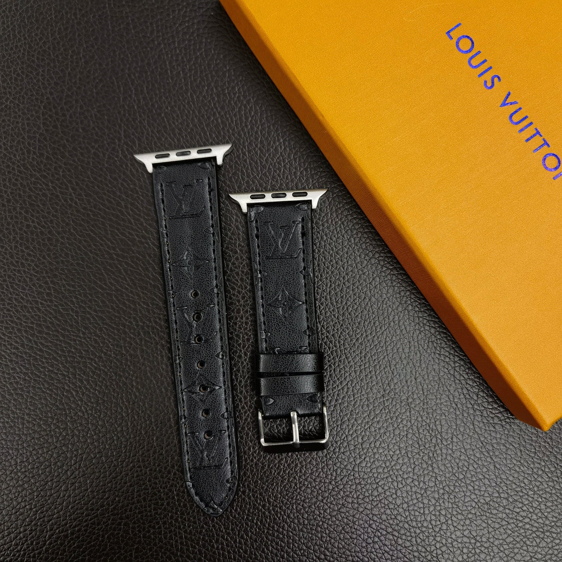 Tunde Store Textured Leather Louis Vuitton Watch Band 38/40/41/42/44/45/49 mm