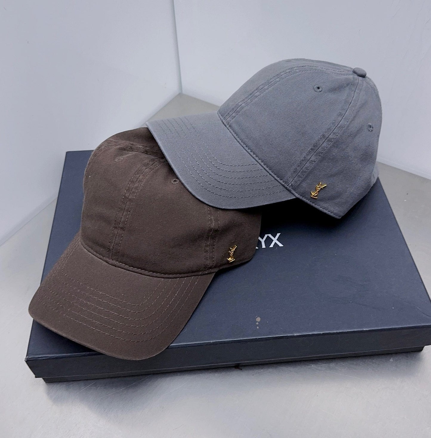 Tunde Store Yves Saint Laurent Gold YSL Embellished Cap