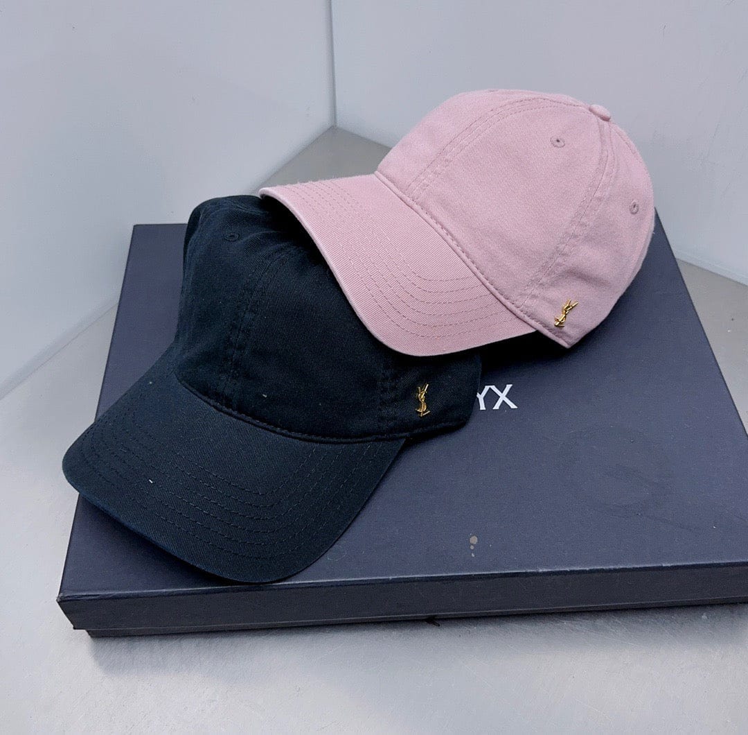 Tunde Store Yves Saint Laurent Gold YSL Embellished Cap