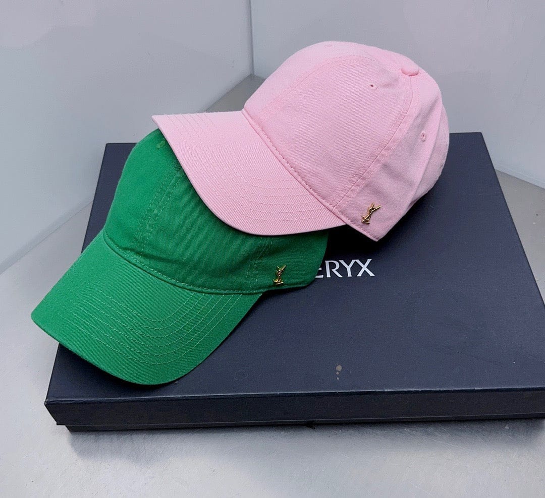 Tunde Store Yves Saint Laurent Gold YSL Embellished Cap