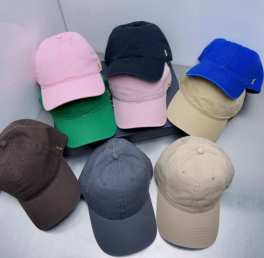 Tunde Store Yves Saint Laurent Gold YSL Embellished Cap
